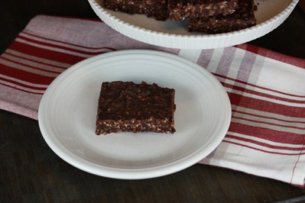 Double Chocolate No Bake Cookie Bars