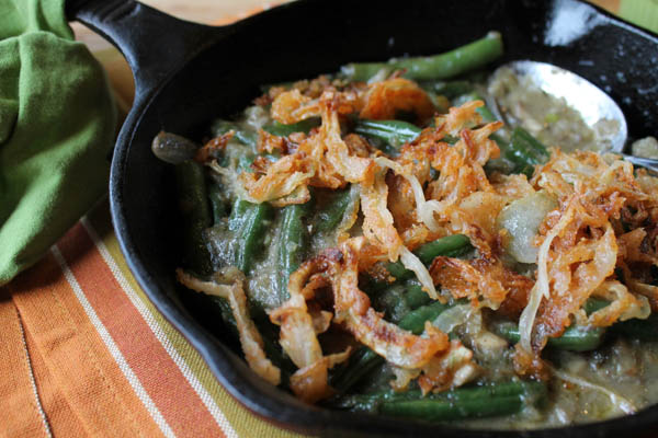 Gluten-Free Green Bean Casserole - Also dairy free with paleo options. | The Happy Housewife