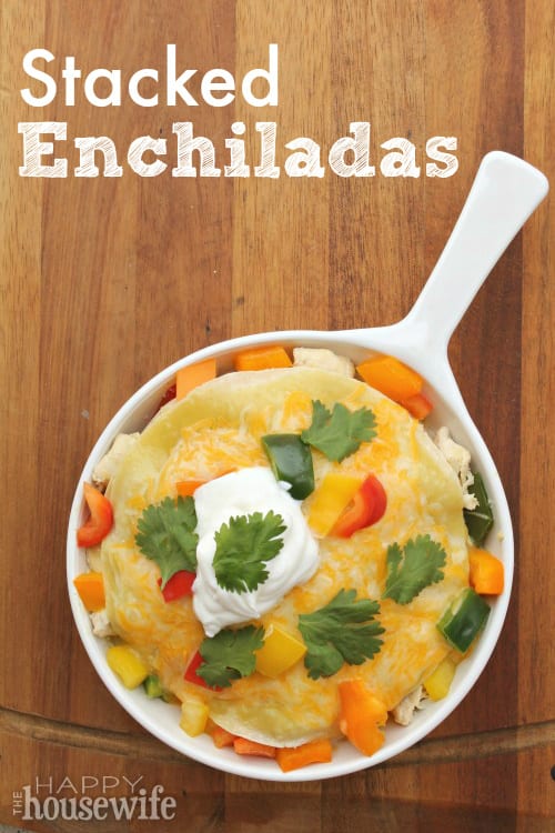 Stacked Enchiladas - The Happy Housewife™ :: Cooking