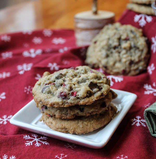 These Gluten-Free Chocolate Cranberry Cookies use fresh cranberries, allowing you to get their vibrant color and tart glory! | The Happy Housewife These Gluten-Free Chocolate Cranberry Cookies use fresh cranberries, allowing you to get their vibrant color and tart glory! | The Happy Housewife