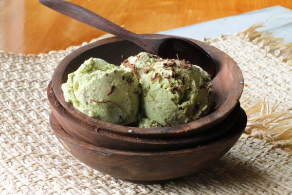 This dairy-free Mint Chocolate Chip Ice Cream never lasts long, and no one ever figures out there are healthy ingredients within! This dairy-free Mint Chocolate Chip Ice Cream never lasts long, and no one ever figures out there are healthy ingredients within!