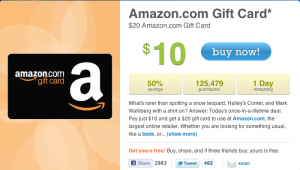 Screen shot 2011 01 19 at 7.58.28 AM 300x170 Buy $20 of Amazon Products for $10: Living Social