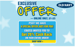 Screen shot 2011 02 02 at 8.30.28 AM 300x187 Old Navy 20% Cash Back from Ebates