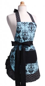 WO Aqua Damask  159x300 Flirty Aprons 50% OFF Sale