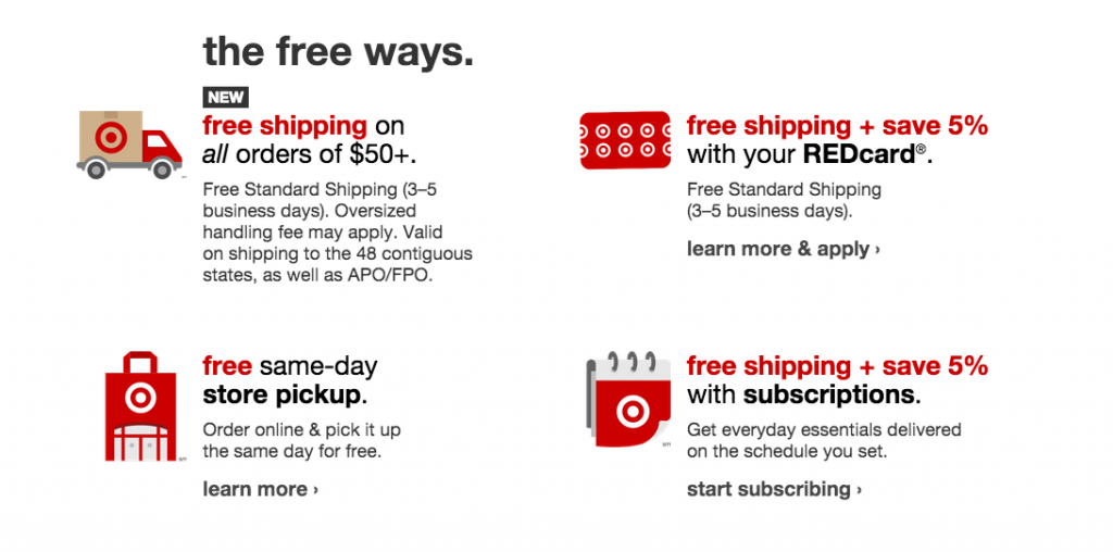 Target Free Shipping and Free Returns The Happy Housewife™ Deals