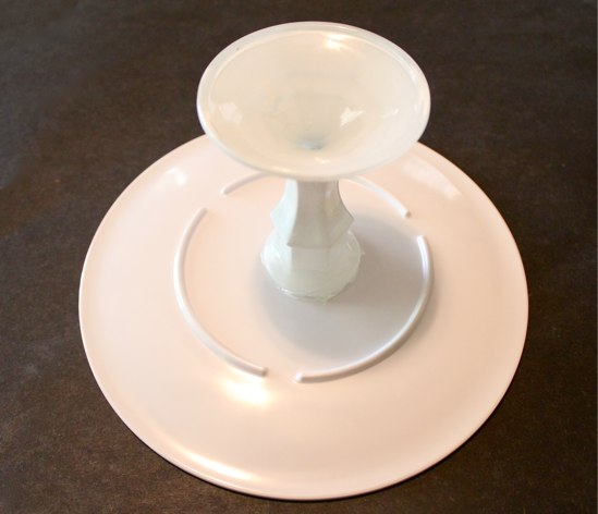 cake4 DIY Cake Stand Then voila an adorable cake stand for next to 