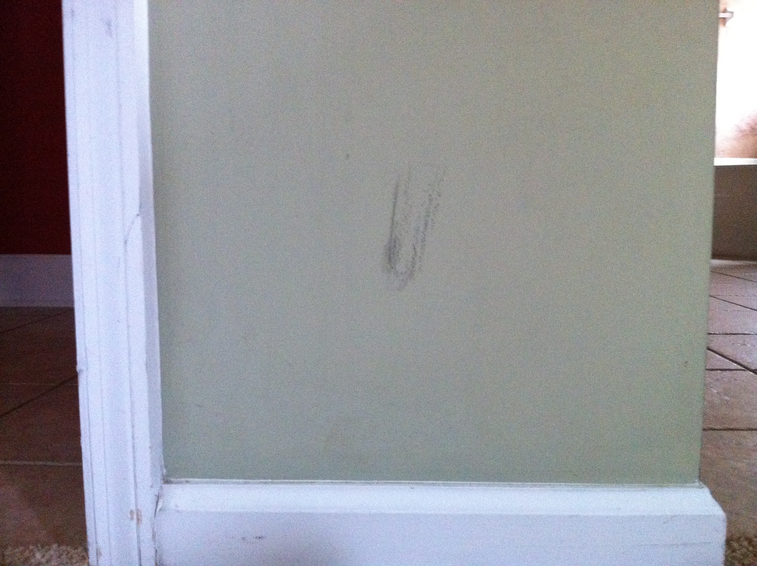 marks on wall