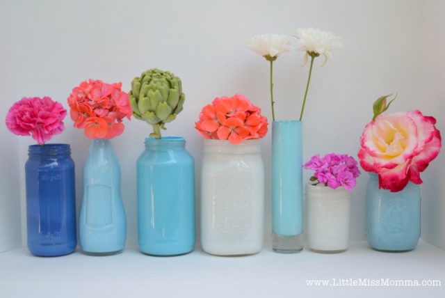 painted mason jars