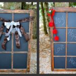 window frame chalkboard