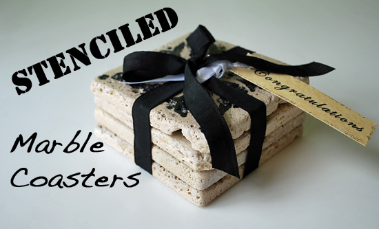 stenciled-marble-coasters