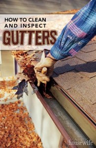 clean gutters inspect cleaning diy gutter happy management housewife leaves thehappyhousewife