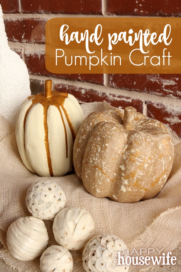 Celebrate fall with this super easy and fun to make Hand Painted Pumpkin Craft that your kids will enjoy too. It takes under 30 minutes plus drying time. Celebrate fall with this super easy and fun to make Hand Painted Pumpkin Craft that your kids will enjoy too. It takes under 30 minutes plus drying time.