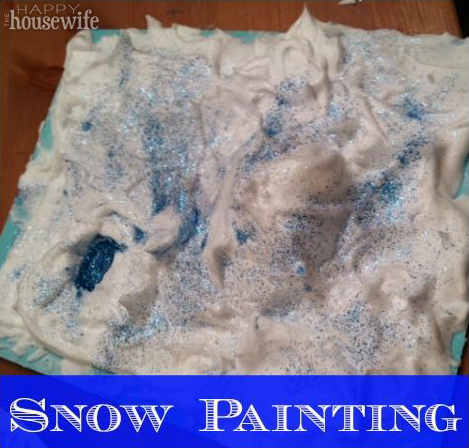 Snow Painting | The Happy Housewife