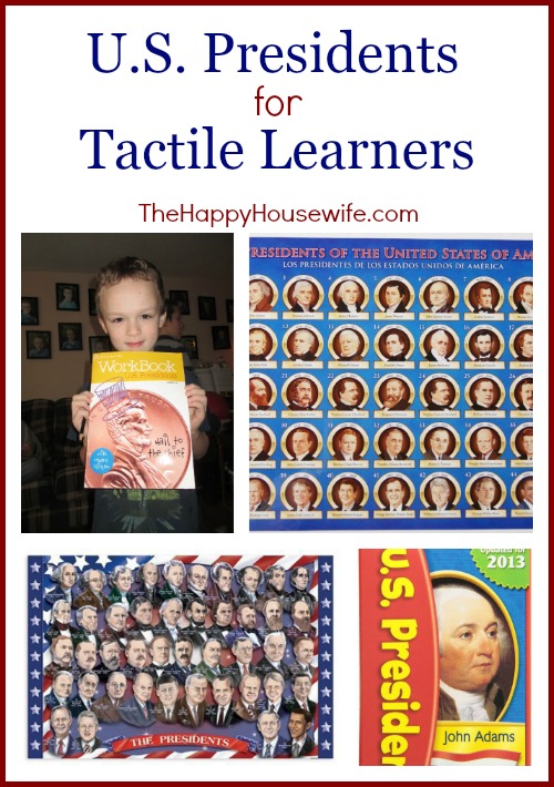 U.S. Presidents for Tactile Learners at The Happy Housewife