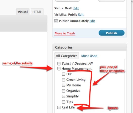 using categories Using Categories and Tags