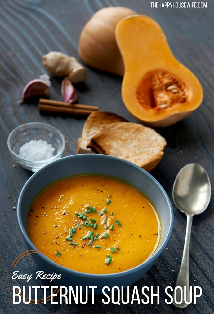 Butternut Squash Soup - The Happy Housewife™ :: Cooking