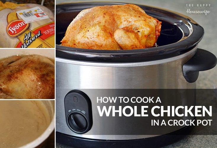 Easy way to cook a whole chicken in a crock pot