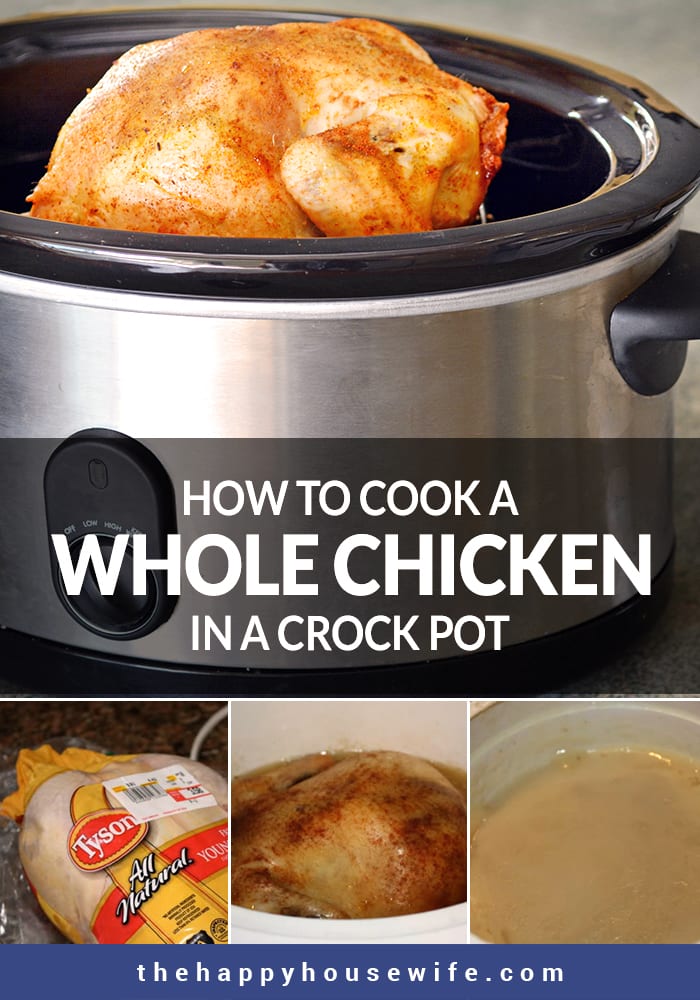How to cook a whole chicken in a crock pot