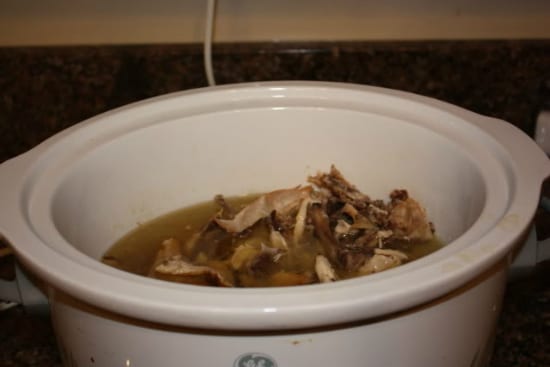 Whole Chicken in a Crock Pot at The Happy Housewife
