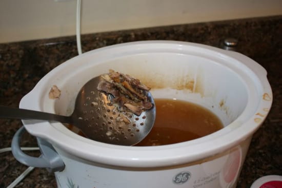 Whole Chicken in a Crock Pot at The Happy Housewife