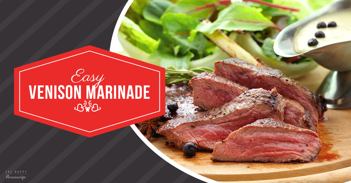 Venison Marinade for Steak Lovers The Happy Housewife™ Cooking