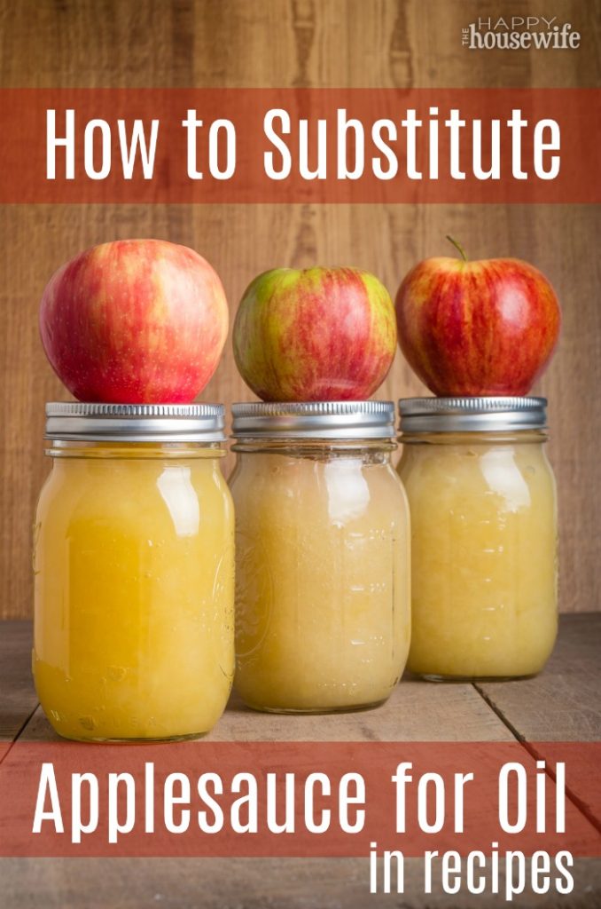 how to substitute applesauce for oil 