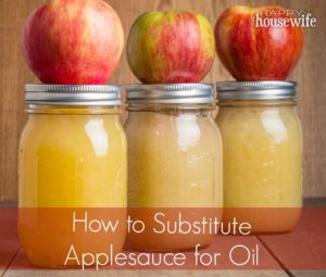 applesauce oil substitute baking cooking