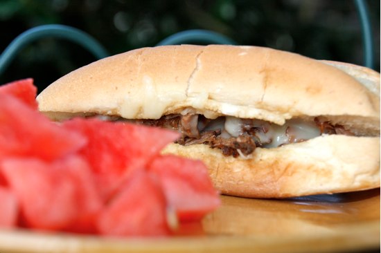 Crock Pot Recipe: French Dip Sandwich at The Happy Housewife