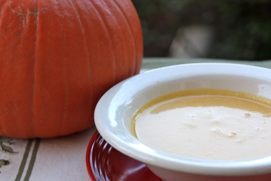 Curried Pumpkin Soup at The Happy Housewife