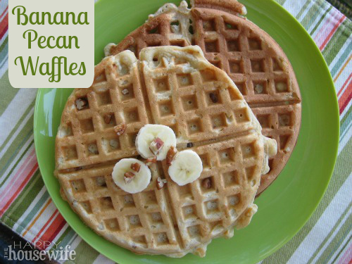 You'll love these homemade Banana Pecan Waffles