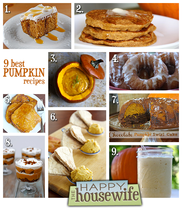 9 Best Pumpkin Recipes The Happy Housewife™ Cooking