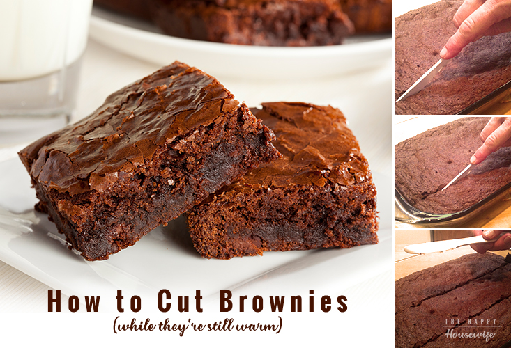 How to cut warm brownies so they don't fall apart