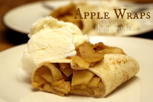 These Apple Wraps are a delicious way to use fall apples.