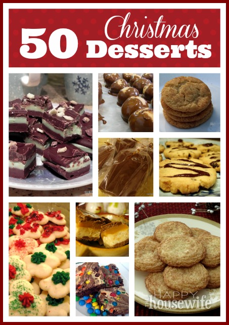 50 Christmas Dessert Recipes | The Happy Housewife