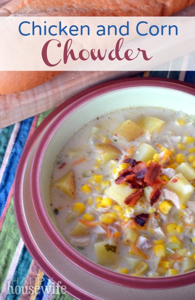 Chicken and Corn Chowder - The Happy Housewife™ :: Cooking