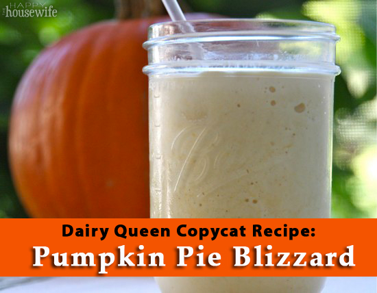 This Dairy Queen copycat pumpkin pie blizzard is perfect for fall. It tastes just like the blizzard from Dairy Queen, but you don't have to leave the house to get it.