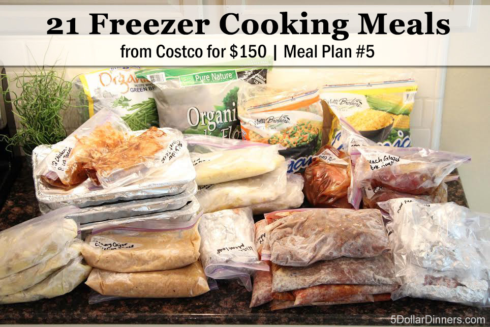 New Meal Plan: 21 Freezer Recipes from Costco for $150 - The Happy ...