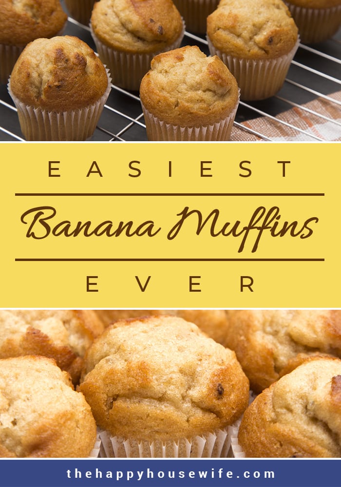 easiest banana muffins ever