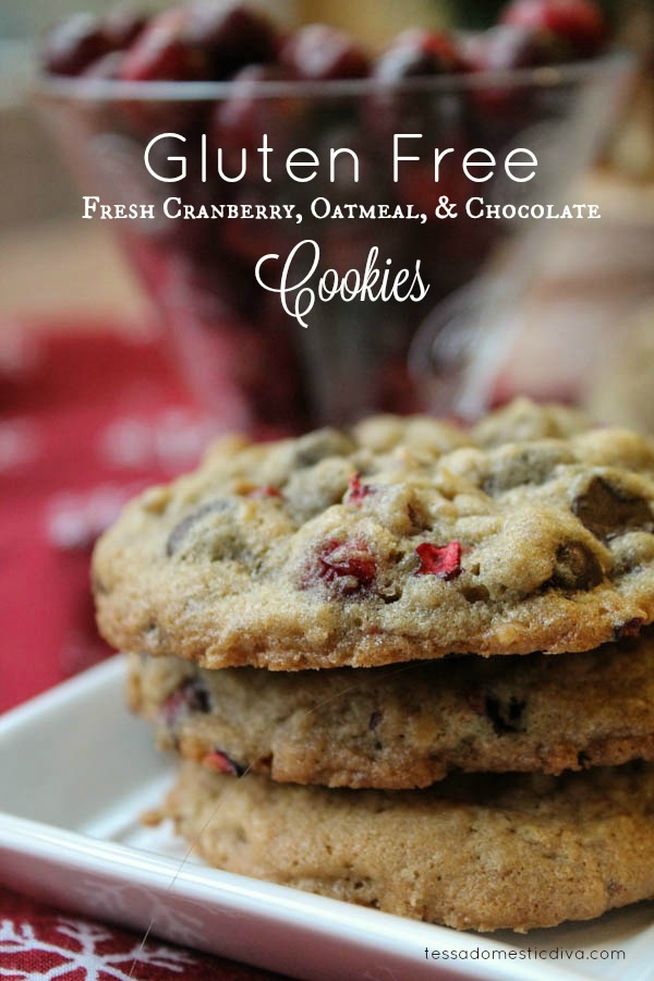 GlutenFree Chocolate Cranberry Cookies The Happy Housewife™ Cooking