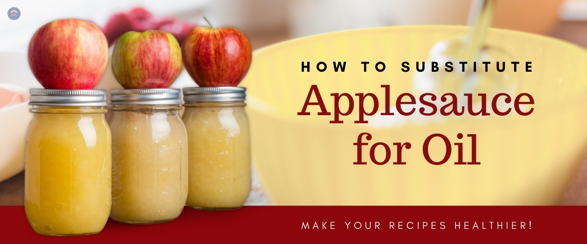 How to substitute applesauce for oil in recipes. 