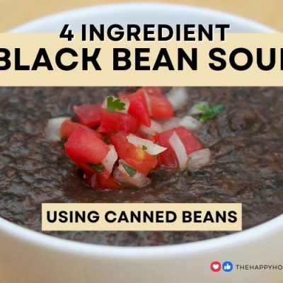 Easy 4 Ingredient Black Bean Soup