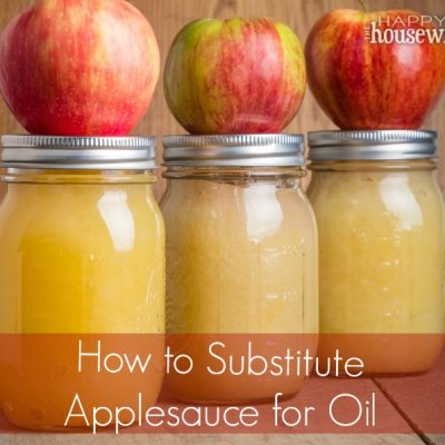 how to substitute applesauce for oil