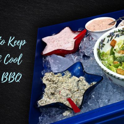 This simple tip will help you keep your food cool at BBQ's and lessen the risk of people getting food poisoning at your party. 