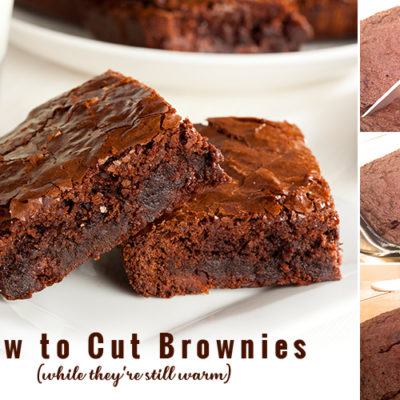 How to cut warm brownies so they don't fall apart