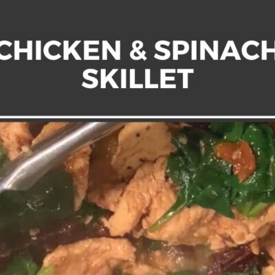 chicken and spinach skillet