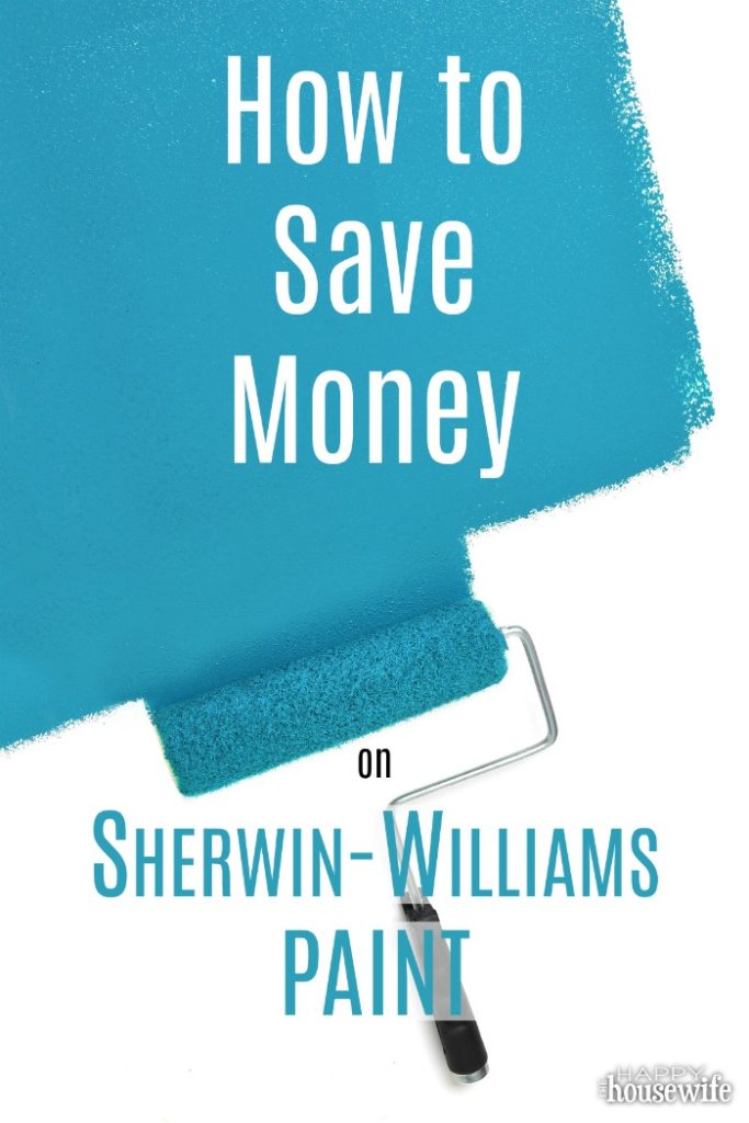 how to save money on sherwin williams paint