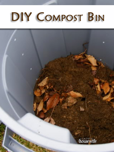 DIY Compost Bin Tutorial | The Happy Housewife