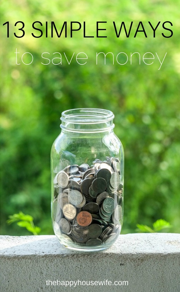 13 simple ways to save money