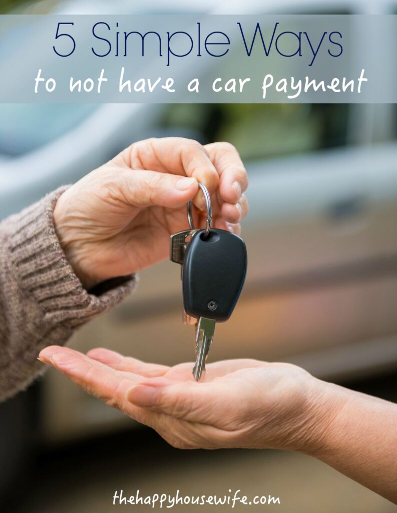 5 ways to help you save up and pay cash for a car.