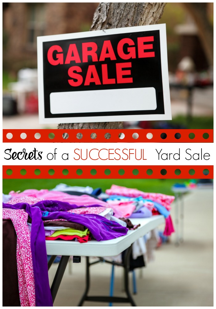 10 Secrets Of A Successful Yard Sale The Happy Housewife™ Frugal Living 4057